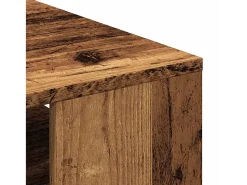 Mesa De Centro| Mesa de centro | Mesa de apoio | Mesa de café 55x55x42 cm derivados de madeira madeira velha Castanho