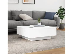 Mesa De Centro* Mesa de centro | Mesa de apoio 80x80x31 cm contraplacado Branco