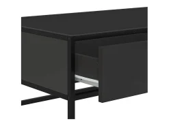 Mesa De Centro* Mesa de centro | Mesa de apoio 100x50x35 cm derivados de madeira/metal Preto