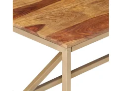 Mesa de centro | Mesa de apoio | Mesa de café 120x60x40 cm madeira maciça^ Mesa De Centro