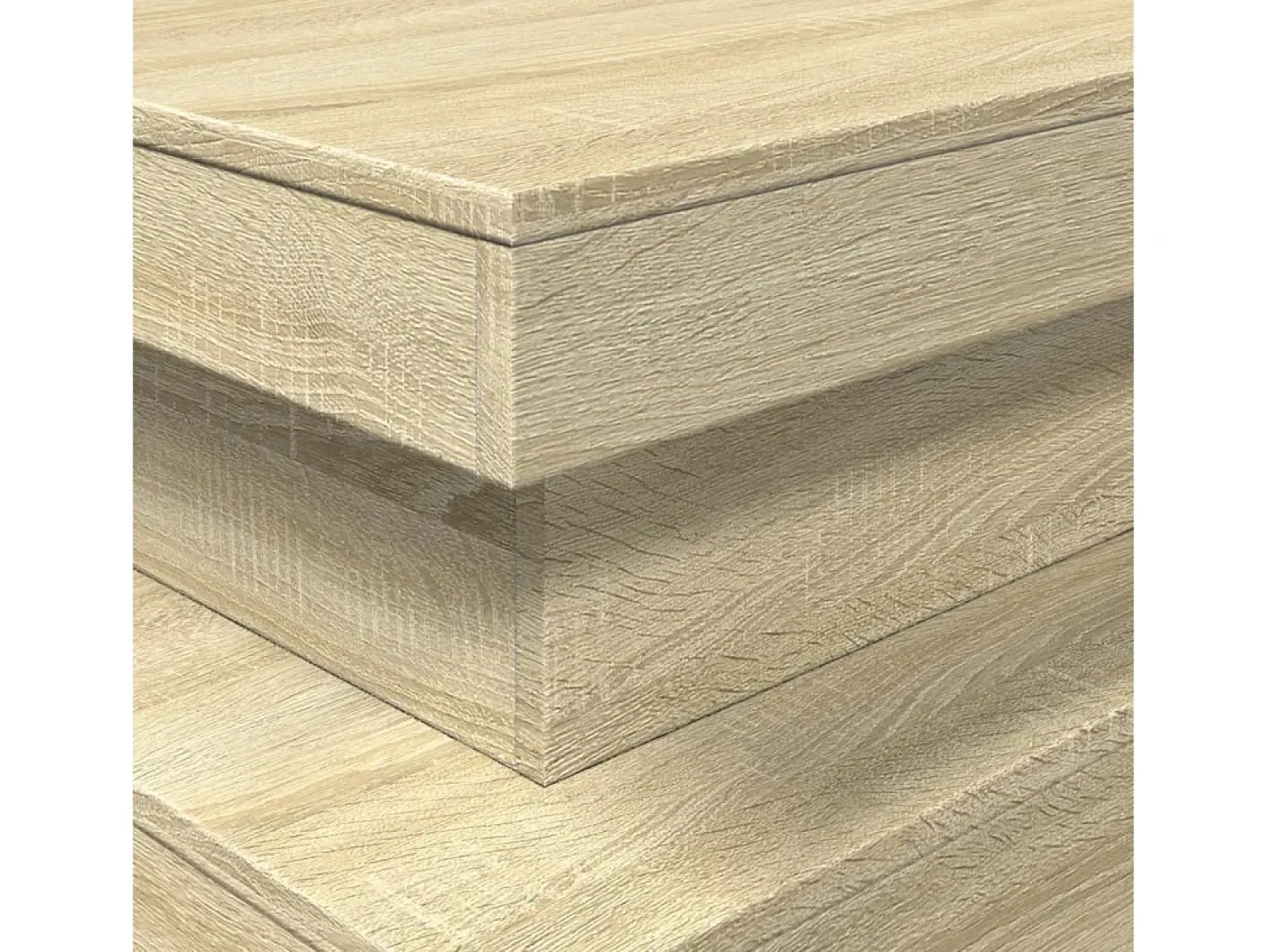 Discount Mesa de centro | Mesa de apoio com luzes LED 90x50x40 cm carvalho sonoma Castanho