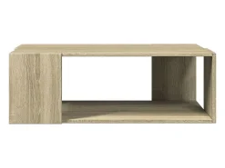Mesa De Centro| Mesa de centro | Mesa de apoio 89.5x48x30 cm derivados madeira carvalho sonoma Castanho