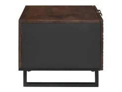 Mesa De Centro| Mesa de centro | Mesa de apoio | Mesa de café Marrom e Preto 80x50x40 cm Castanho