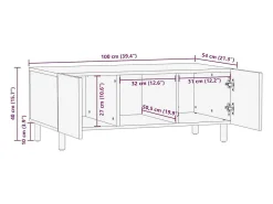 Mesa de centro | Mesa de apoio | Mesa de café 100x54x40 cm^ Mesa De Centro