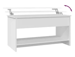 Mesa de centro | Mesa de apoio 102x50x52.5 cm madeira processada^ Mesa De Centro