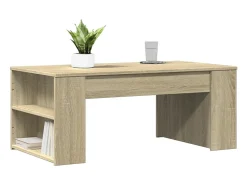 Mesa de centro | Mesa de apoio 102x55x42 cm madeira processada carvalho sonoma^ Mesa De Centro
