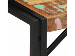 Mesa De Centro| Mesa de centro | Mesa de apoio 80x40x35 cm madeira maciça recuperada Multicor