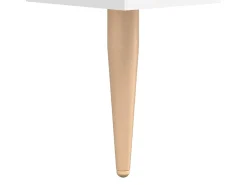 Discount Mesa de centro | Mesa de apoio 50x50x40 cm derivados de madeira Branco