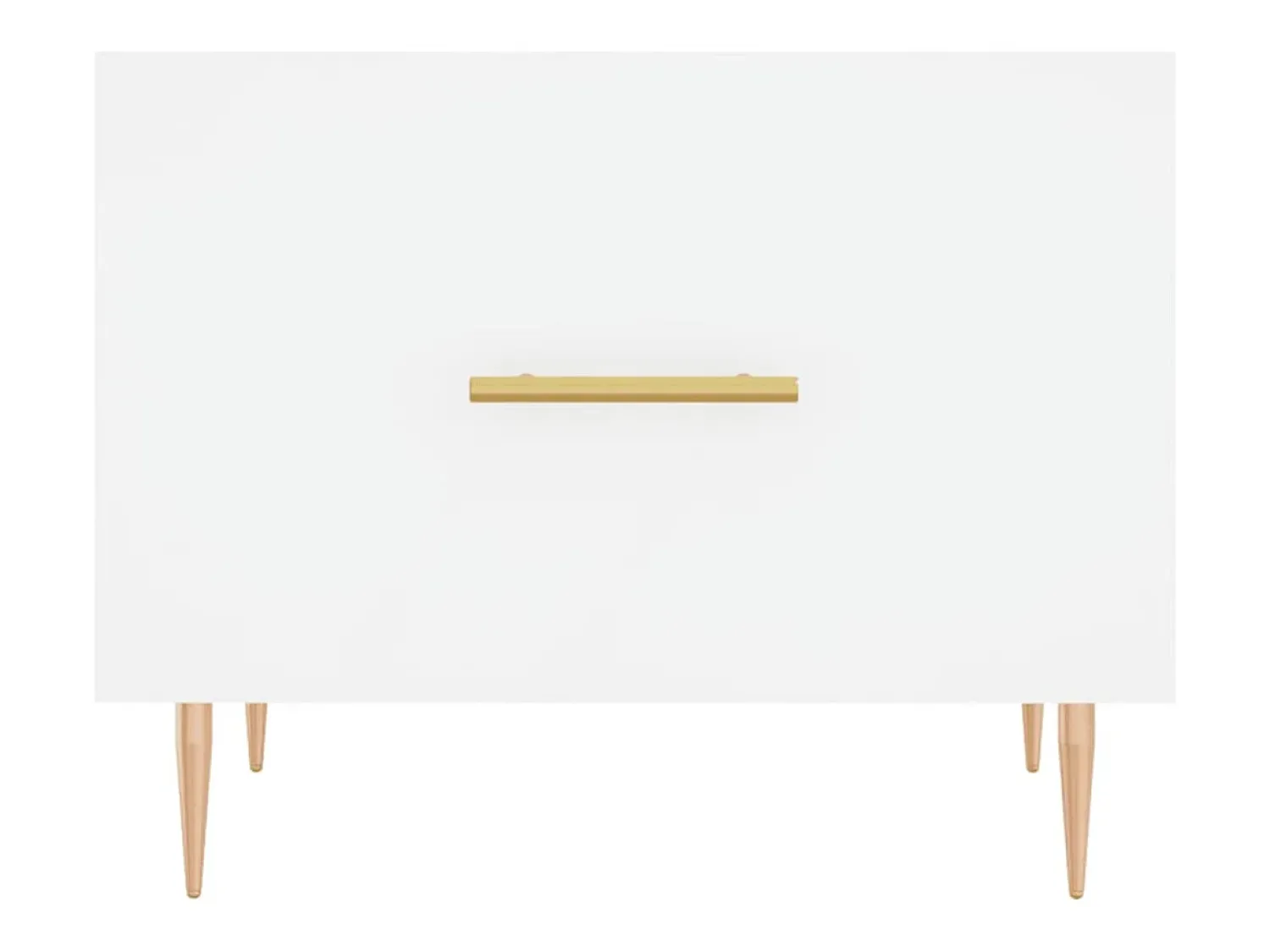 Discount Mesa de centro | Mesa de apoio 50x50x40 cm derivados de madeira Branco