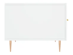 Discount Mesa de centro | Mesa de apoio 50x50x40 cm derivados de madeira Branco