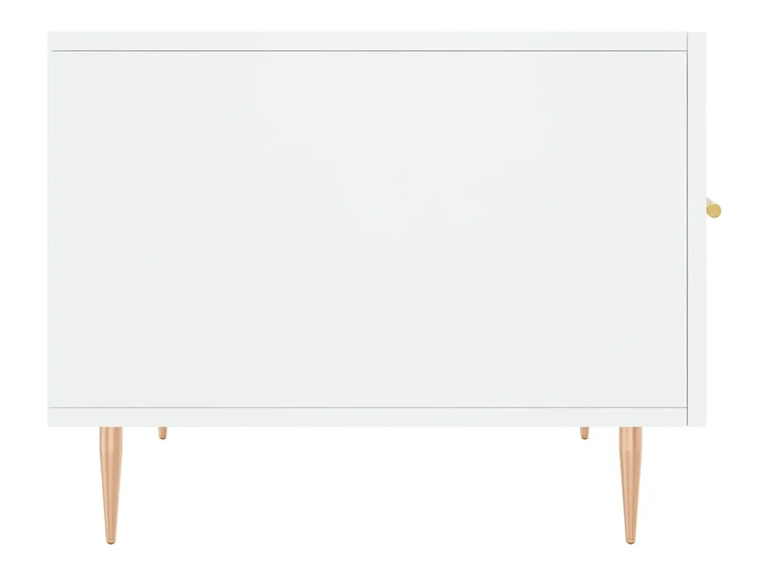 Discount Mesa de centro | Mesa de apoio 50x50x40 cm derivados de madeira Branco