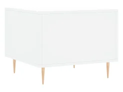Discount Mesa de centro | Mesa de apoio 50x50x40 cm derivados de madeira Branco