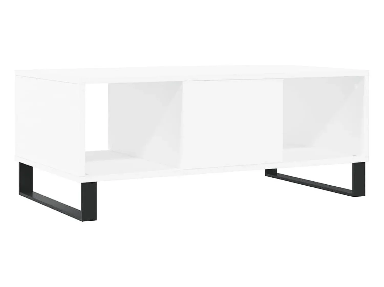 Outlet Mesa de centro | Mesa de apoio 90x50x36.5 cm derivados de madeira Branco