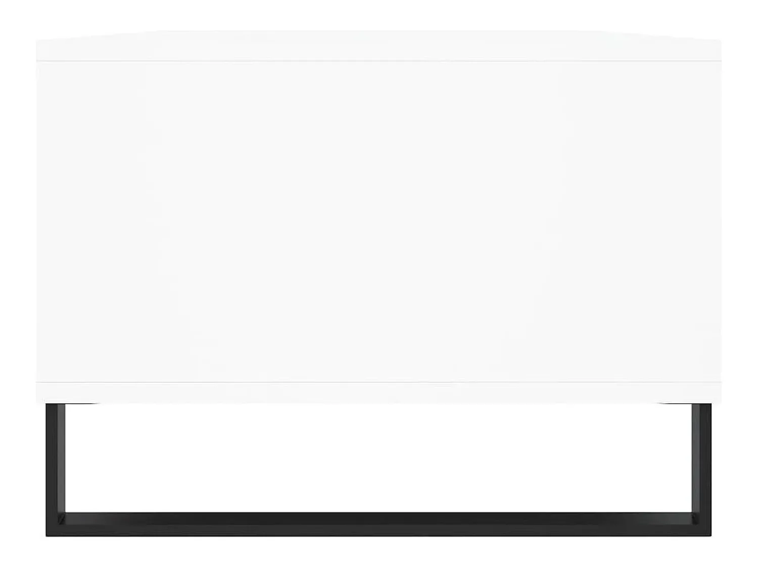 Outlet Mesa de centro | Mesa de apoio 90x50x36.5 cm derivados de madeira Branco