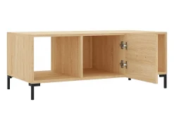 New Mesa de centro | Mesa de apoio 102x50x40 derivados de madeira carvalho sonoma Castanho