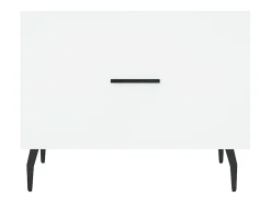 Mesa De Centro* Mesa de centro | Mesa de apoio 50x50x40 cm derivados de madeira Branco