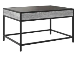 Mesa de centro | Mesa de apoio luzes LED Infinity 70x50x41 cm sonoma^ Mesa De Centro