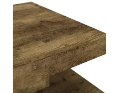 Mesa de centro | Mesa de apoio 60x60x35 cm MDF -escuro^ Mesa De Centro