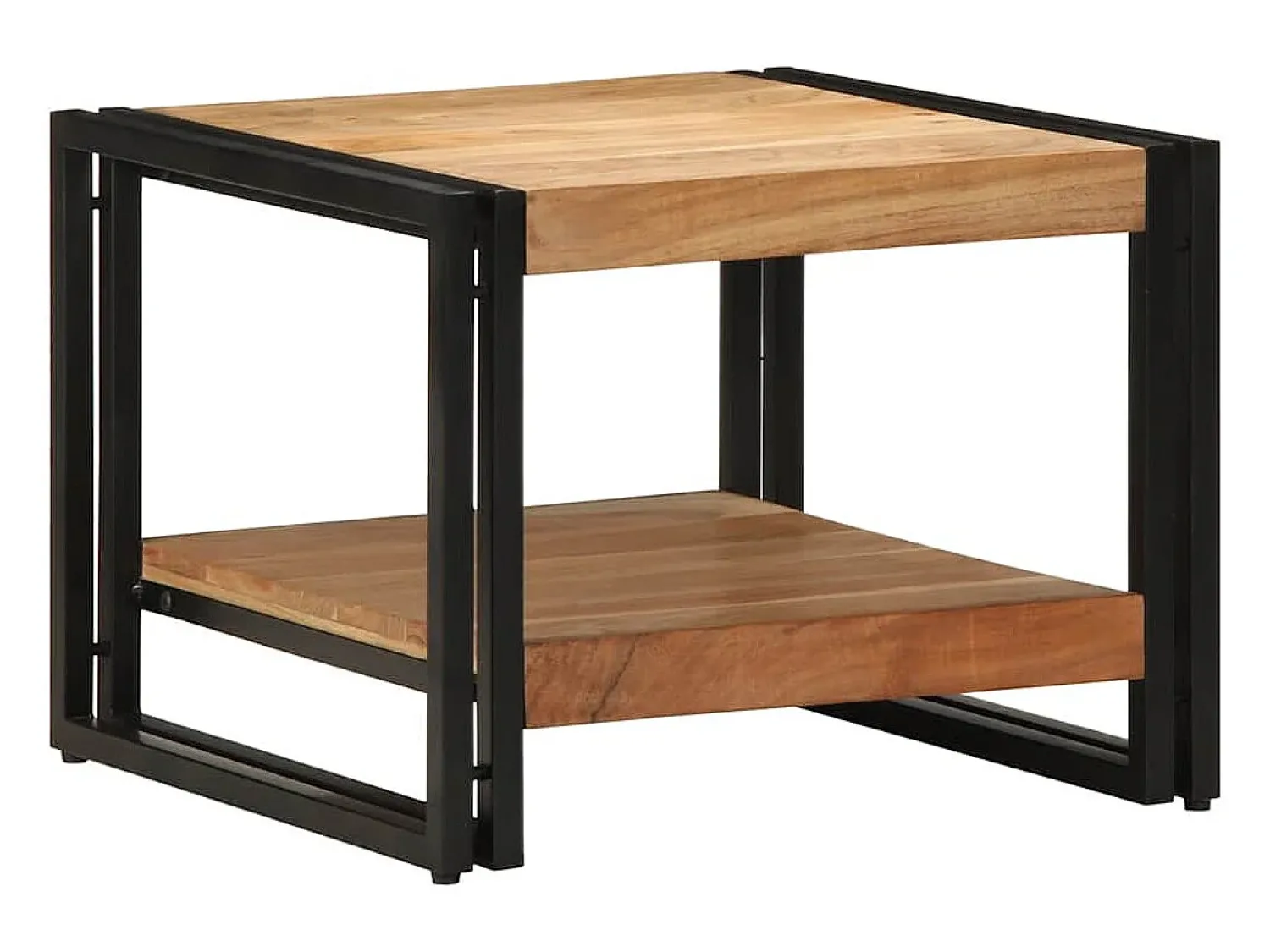 Mesa De Centro* Mesa de centro | Mesa de apoio | Mesa de café 50x50x38 cm madeira de acácia maciça Castanho