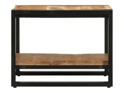 Mesa De Centro* Mesa de centro | Mesa de apoio | Mesa de café 50x50x38 cm madeira de acácia maciça Castanho