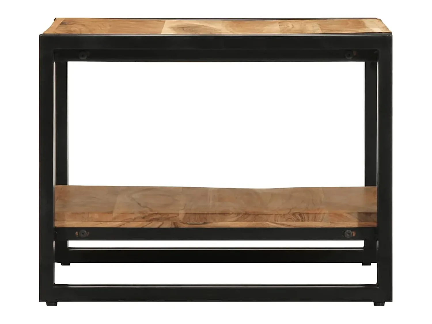 Mesa De Centro* Mesa de centro | Mesa de apoio | Mesa de café 50x50x38 cm madeira de acácia maciça Castanho