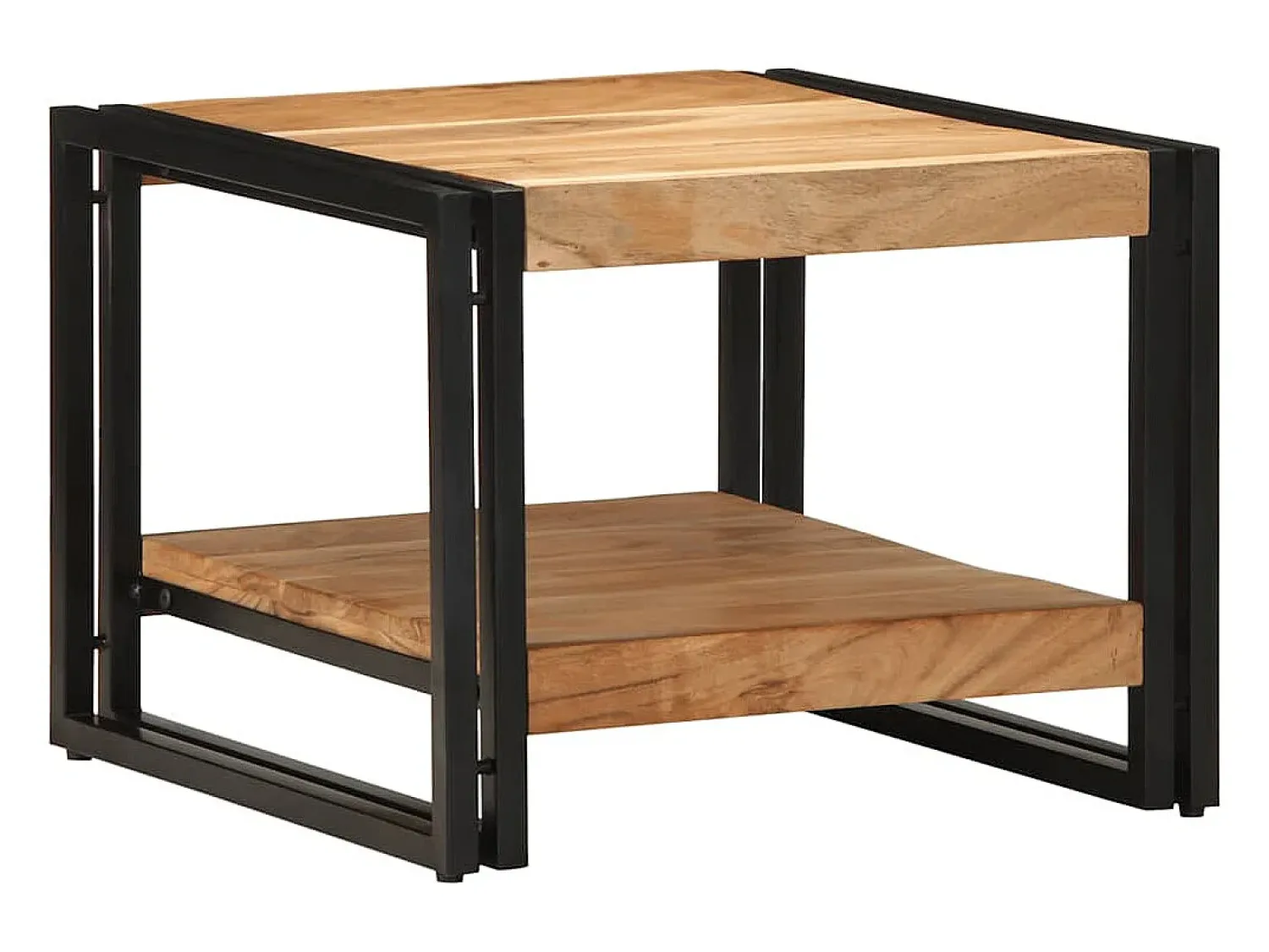 Mesa De Centro* Mesa de centro | Mesa de apoio | Mesa de café 50x50x38 cm madeira de acácia maciça Castanho