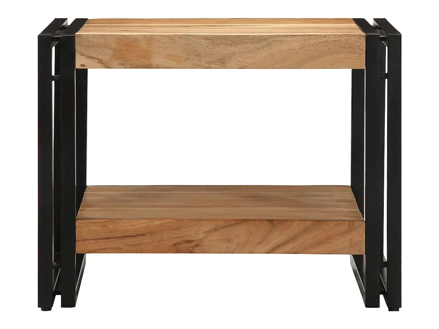 Mesa De Centro* Mesa de centro | Mesa de apoio | Mesa de café 50x50x38 cm madeira de acácia maciça Castanho