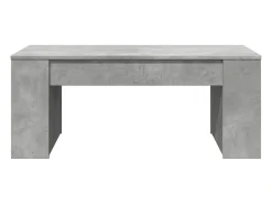 Mesa De Centro| Mesa de centro | Mesa de apoio 102x55x42 cm madeira processada cinza cimento Cinzento