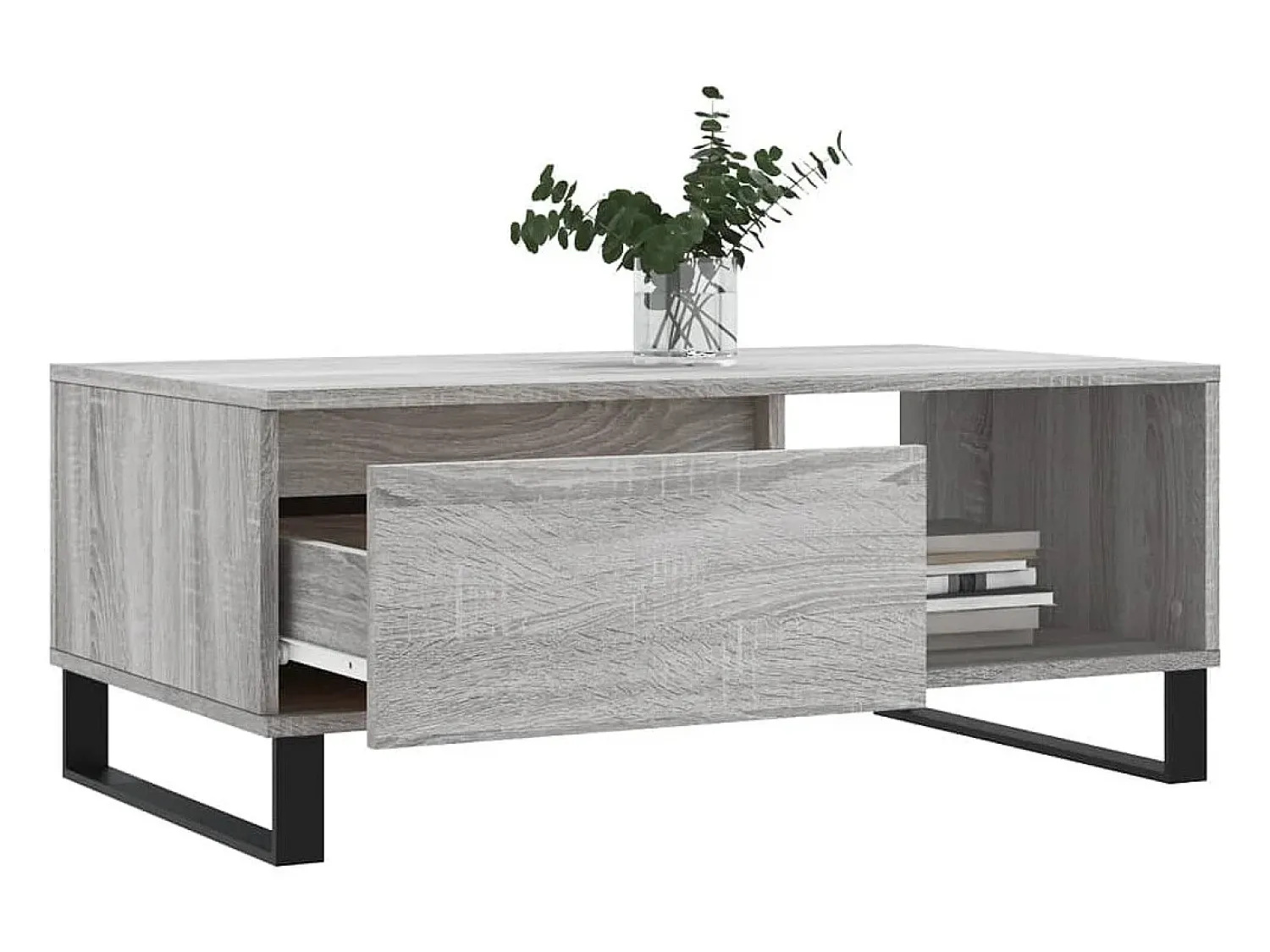 Mesa de centro | Mesa de apoio 90x50x36.5 cm derivados madeira sonoma^ Mesa De Centro