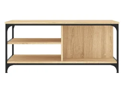 Mesa De Centro* Mesa de centro | Mesa de apoio 100x50x45 cm derivados madeira carvalho sonoma Castanho