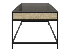 Hot Mesa de centro | Mesa de apoio luzes LED Infinity 90x50x41 cm carvalho sonoma Castanho