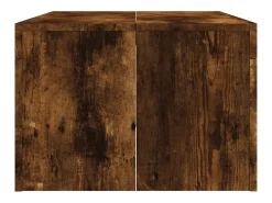Best Mesa de centro | Mesa de apoio 102x50x36 cm madeira processada carvalho fumado Castanho