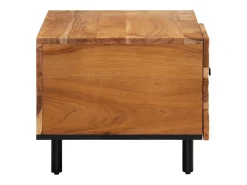 Mesa De Centro| Mesa de centro | Mesa de apoio | Mesa de café 80x50x40 cm madeira de acácia maciça Castanho