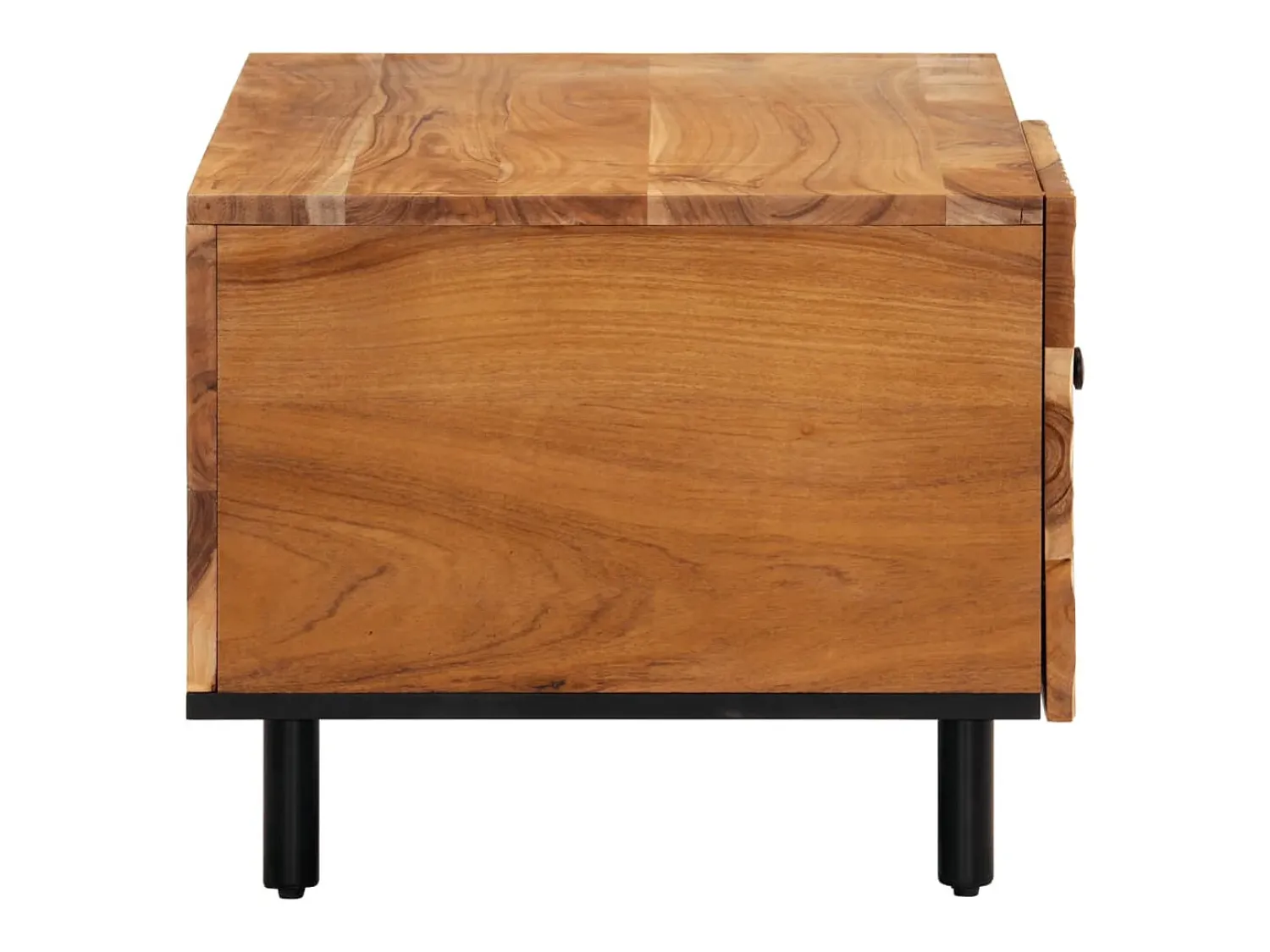 Mesa De Centro| Mesa de centro | Mesa de apoio | Mesa de café 80x50x40 cm madeira de acácia maciça Castanho