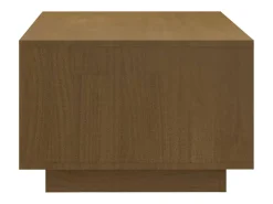 Mesa De Centro| Mesa de centro | Mesa de apoio 110x50x33.5 cm pinho maciço mel Castanho