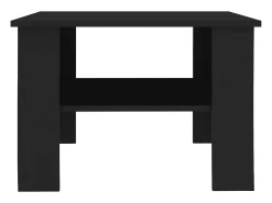Mesa De Centro| Mesa de centro | Mesa de apoio 60x60x42 cm derivados de madeira Preto