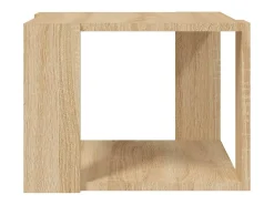 Mesa De Centro| Mesa de centro | Mesa de apoio 40x40x30 cm madeira processada carvalho sonoma Castanho