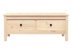 Sale Mesa de centro | Mesa de apoio | Mesa de café 100x50x40 cm madeira de pinho maciça Castanho