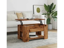Mesa de centro | Mesa de apoio | Mesa de café 79x49x41 cm derivados madeira madeira velha^ Mesa De Centro