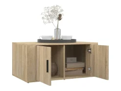 Discount Mesa de centro | Mesa de apoio 80x50x36 cm derivados madeira carvalho sonoma Castanho