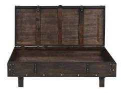 Mesa De Centro| Mesa de centro | Mesa de apoio contraplacado estilo vintage 120x55x35 cm Castanho