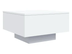 Mesa De Centro* Mesa de centro | Mesa de apoio 55x55x31 cm derivados de madeira Branco
