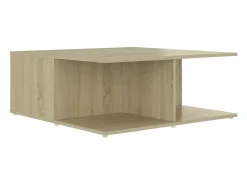 Mesa De Centro* Mesa de centro | Mesa de apoio 80x80x31 cm derivados de madeira carvalho sonoma Castanho