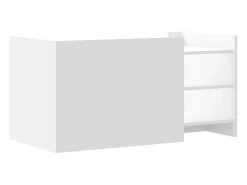 Outlet Mesa de centro | Mesa de apoio 100x50x50 cm derivados de madeira Branco