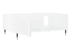 Mesa De Centro* Mesa de centro | Mesa de apoio 90x60x35 cm derivados de madeira Branco