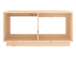 Mesa De Centro| Mesa de centro | Mesa de apoio | Mesa de café 80x50x40 cm madeira de pinho maciça Castanho