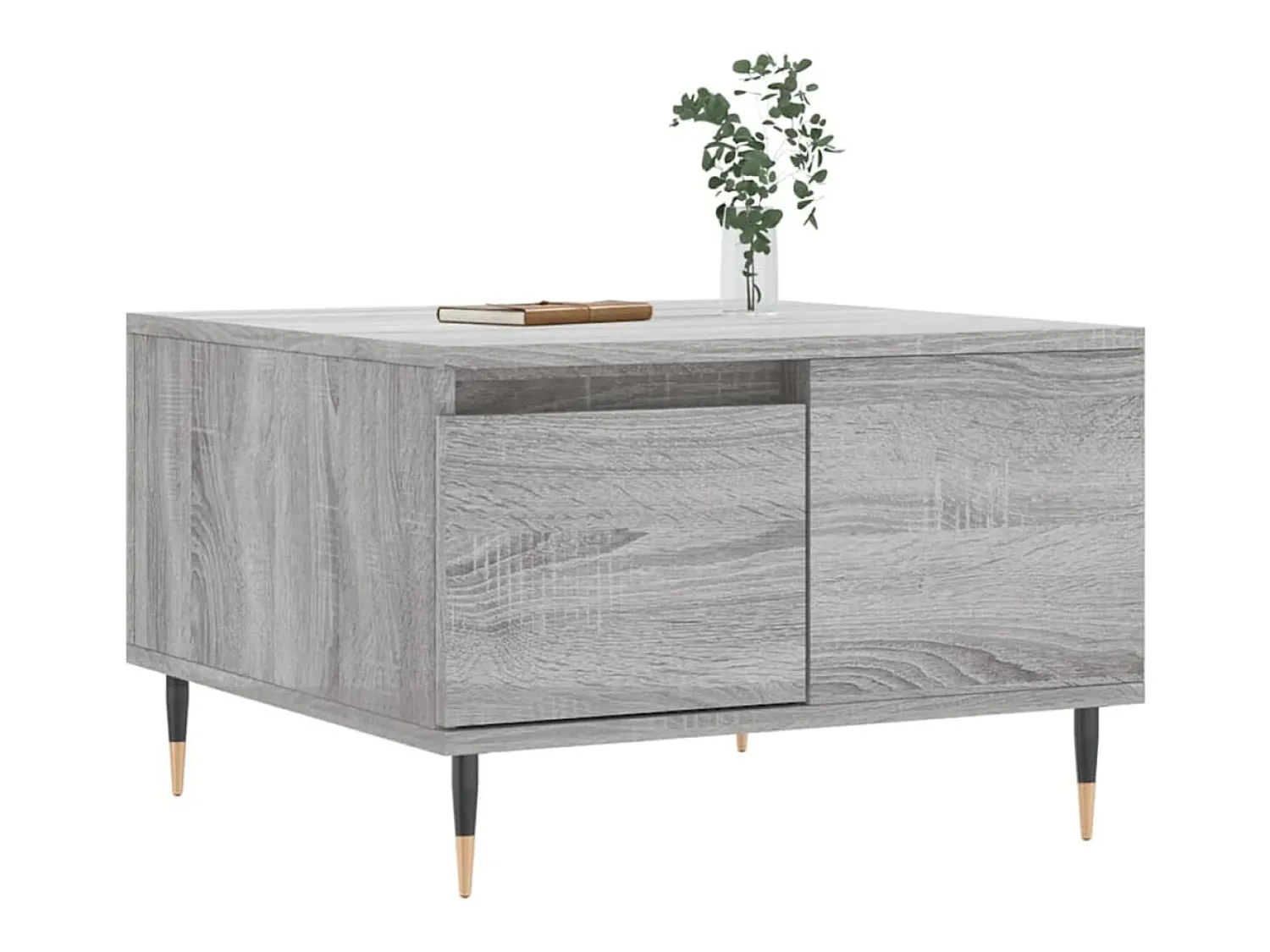 Online Mesa de centro | Mesa de apoio 55x55x36.5 cm derivados de madeira cinza sonoma Cinzento