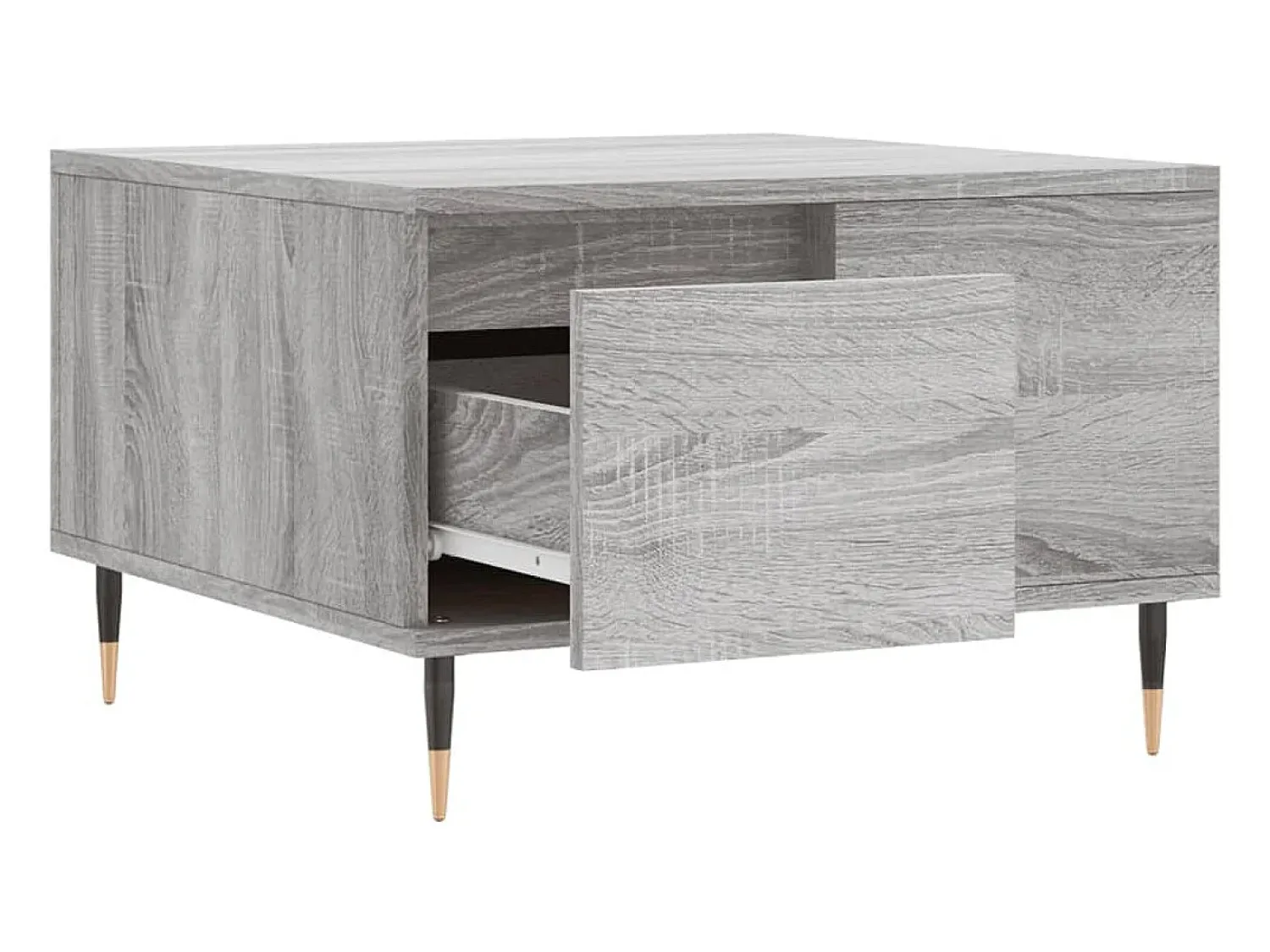 Online Mesa de centro | Mesa de apoio 55x55x36.5 cm derivados de madeira cinza sonoma Cinzento