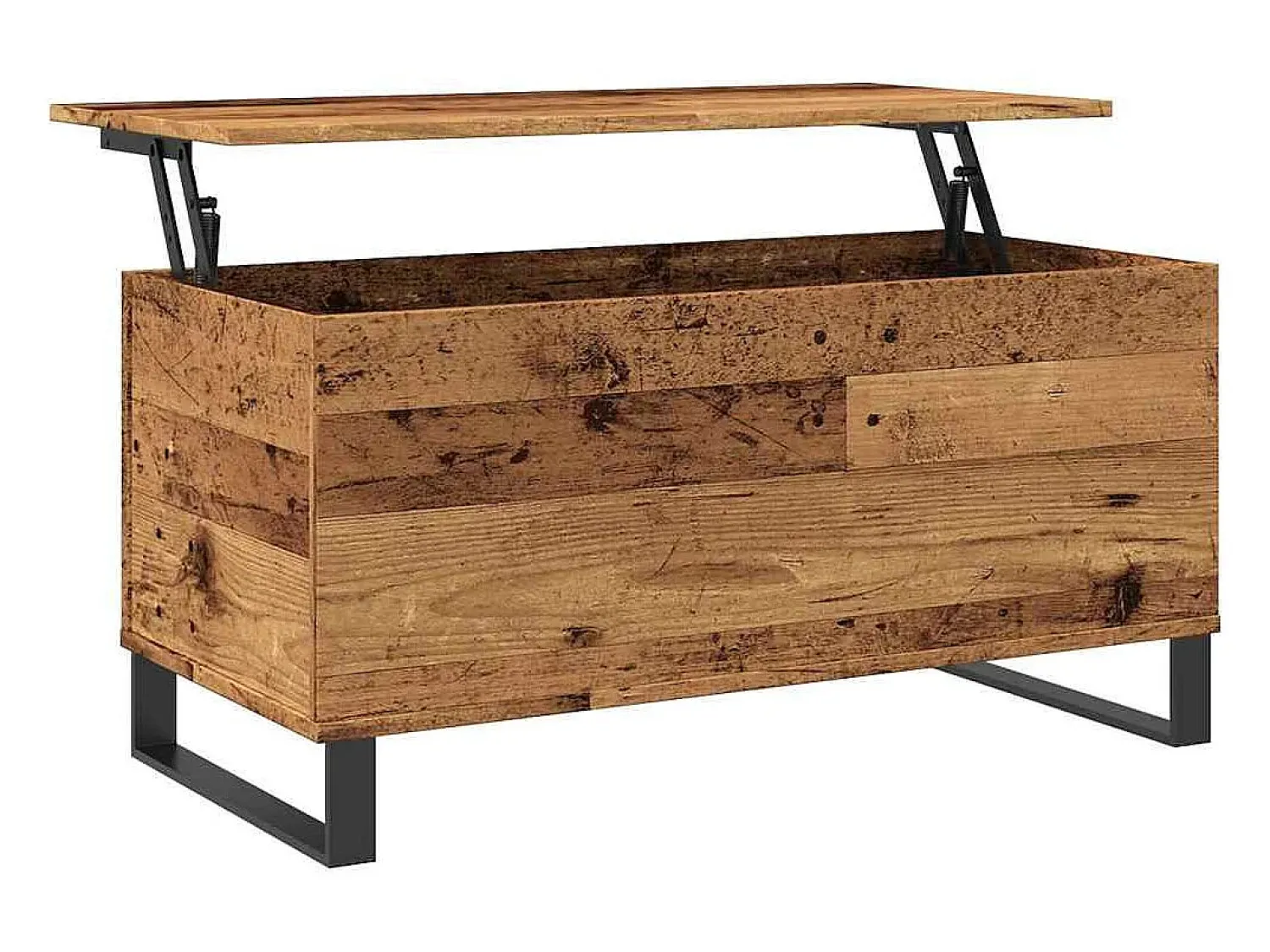 Mesa De Centro| Mesa de centro | Mesa de apoio 90x44.5x45 cm derivados de madeira madeira velha Castanho