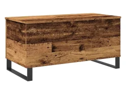 Mesa De Centro| Mesa de centro | Mesa de apoio 90x44.5x45 cm derivados de madeira madeira velha Castanho